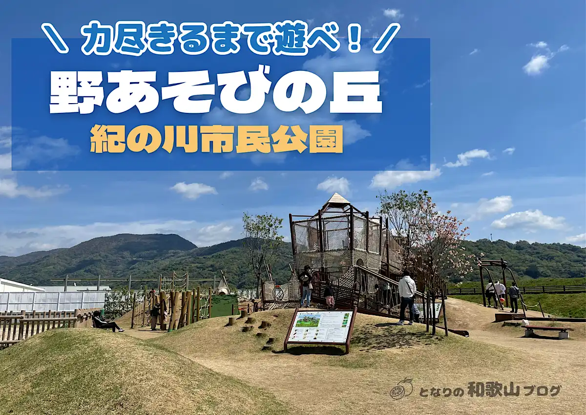 紀の川市民公園『野あそびの丘』2021年にオープン【紀の川市】