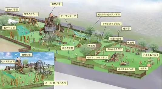 紀の川市民公園『野あそびの丘』2021年にオープン【紀の川市】