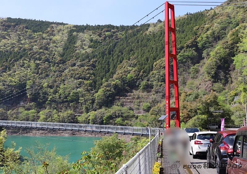 椿山ダムヤッホーポイントの駐車場