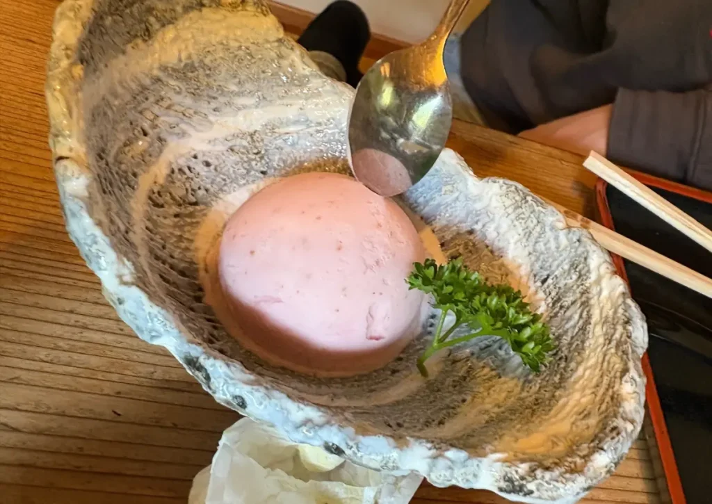 子ども向け定食のデザートのアイス