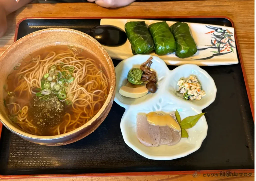 わさび寿司定食(香椒麺)